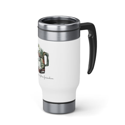 Stainless Steel Travel Mug with Handle, 14oz